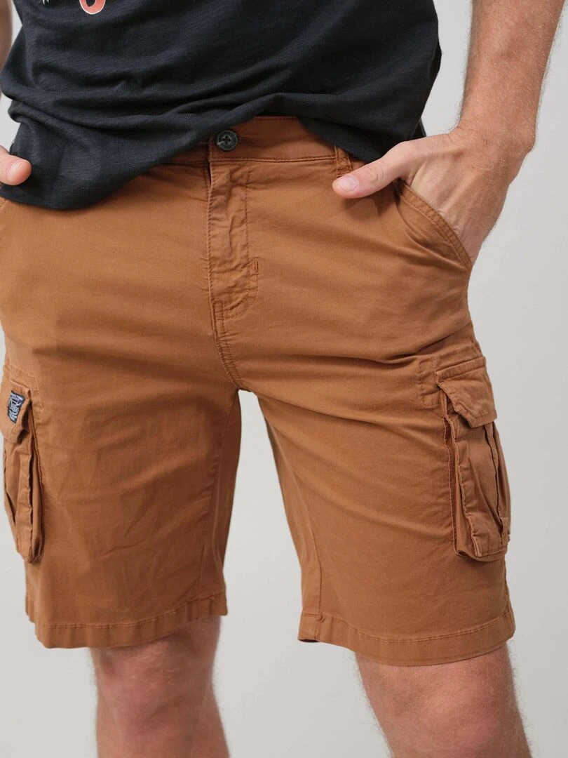 Bermuda casual pour homme 'Deeluxe'   Marron caramel
