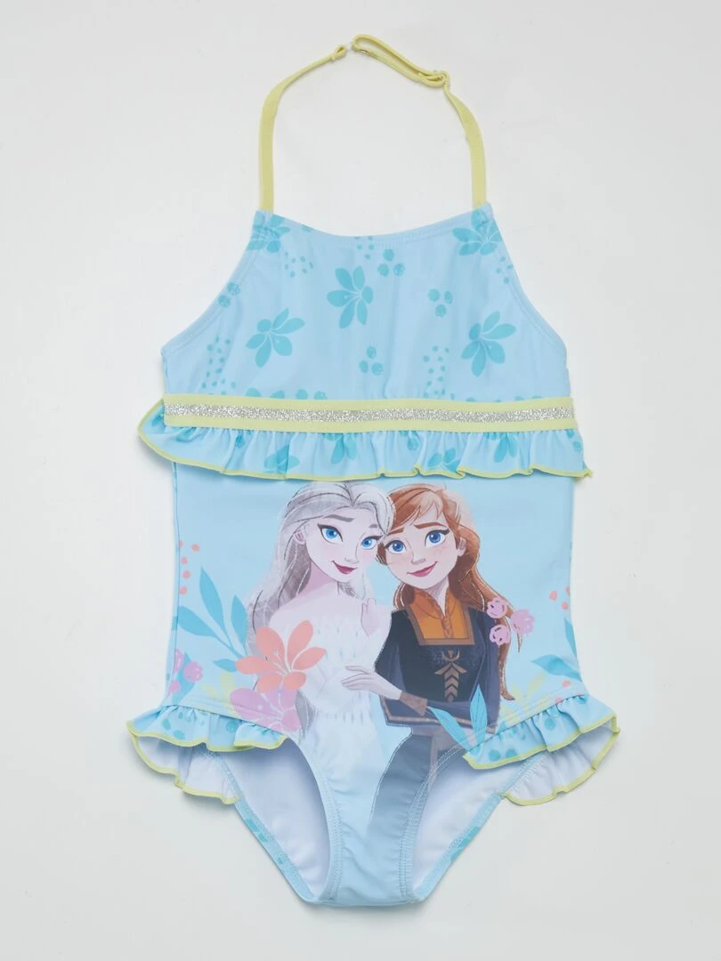 Maillot de bain 'La reine des neiges' 1 pièce Bleu