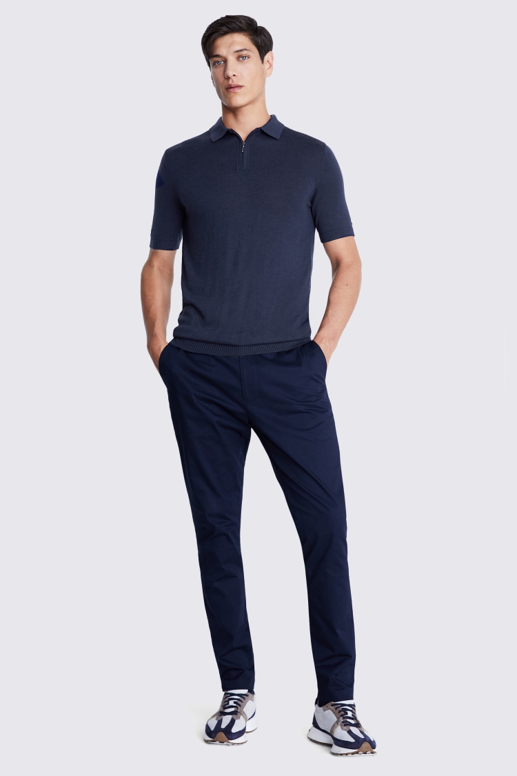 Tailored Fit Blue Check Stretch Jacket   Buy Online at Moss