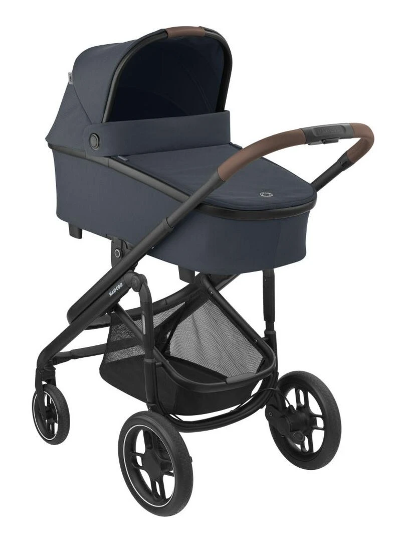 MAXI COSI poussette Duo combinée Plaza Plus  0 à 4 ans (22kg)  Nacelle incluse  Essential Graphite   Gris Gris