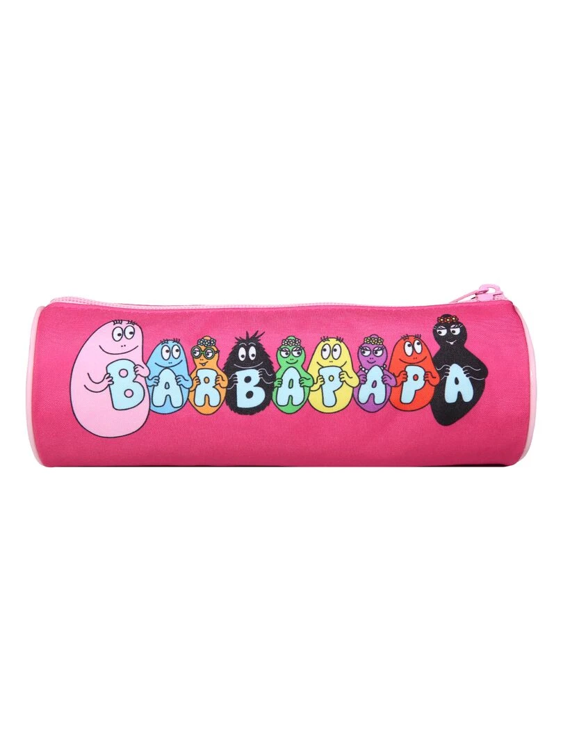 BAGTROTTER Trousse scolaire ronde Barbapapa Rose   Rose