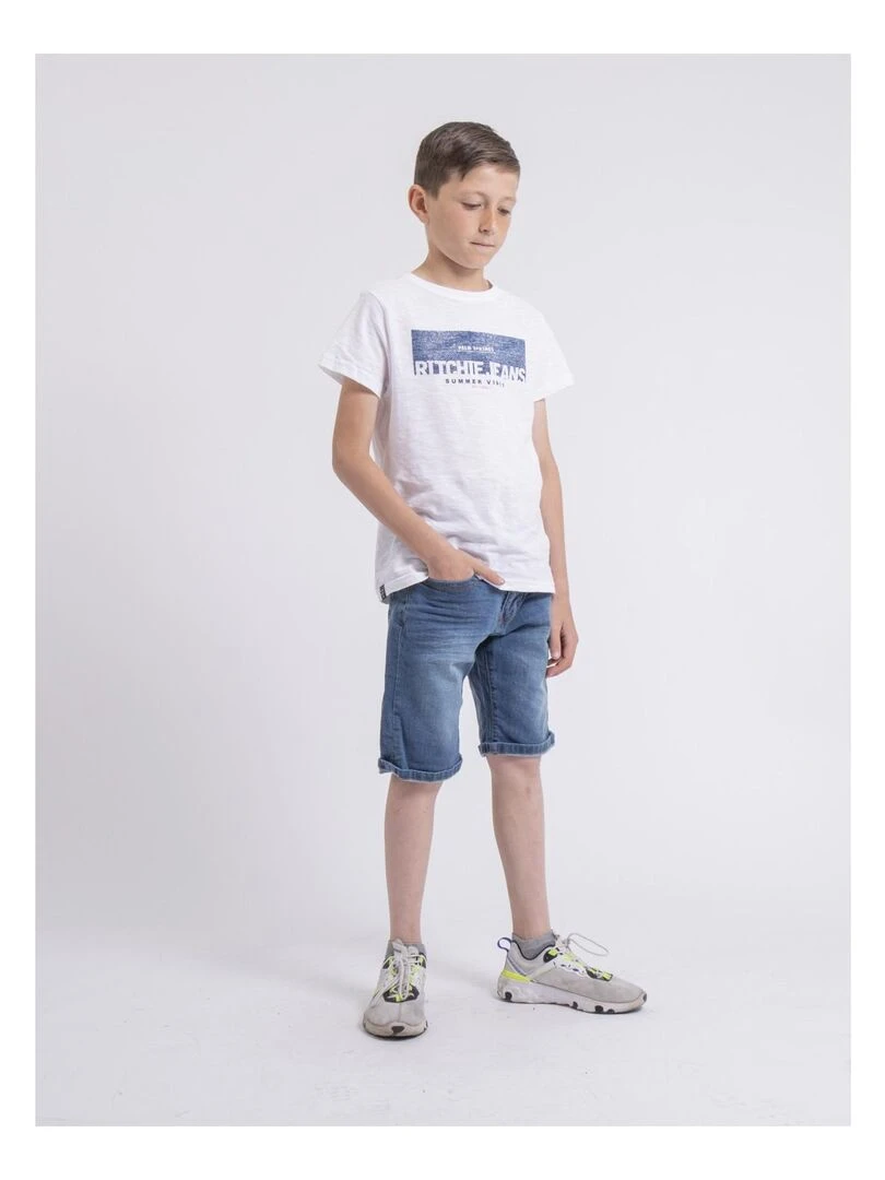 Bermuda en jean BLOOPY J   Bleu clair