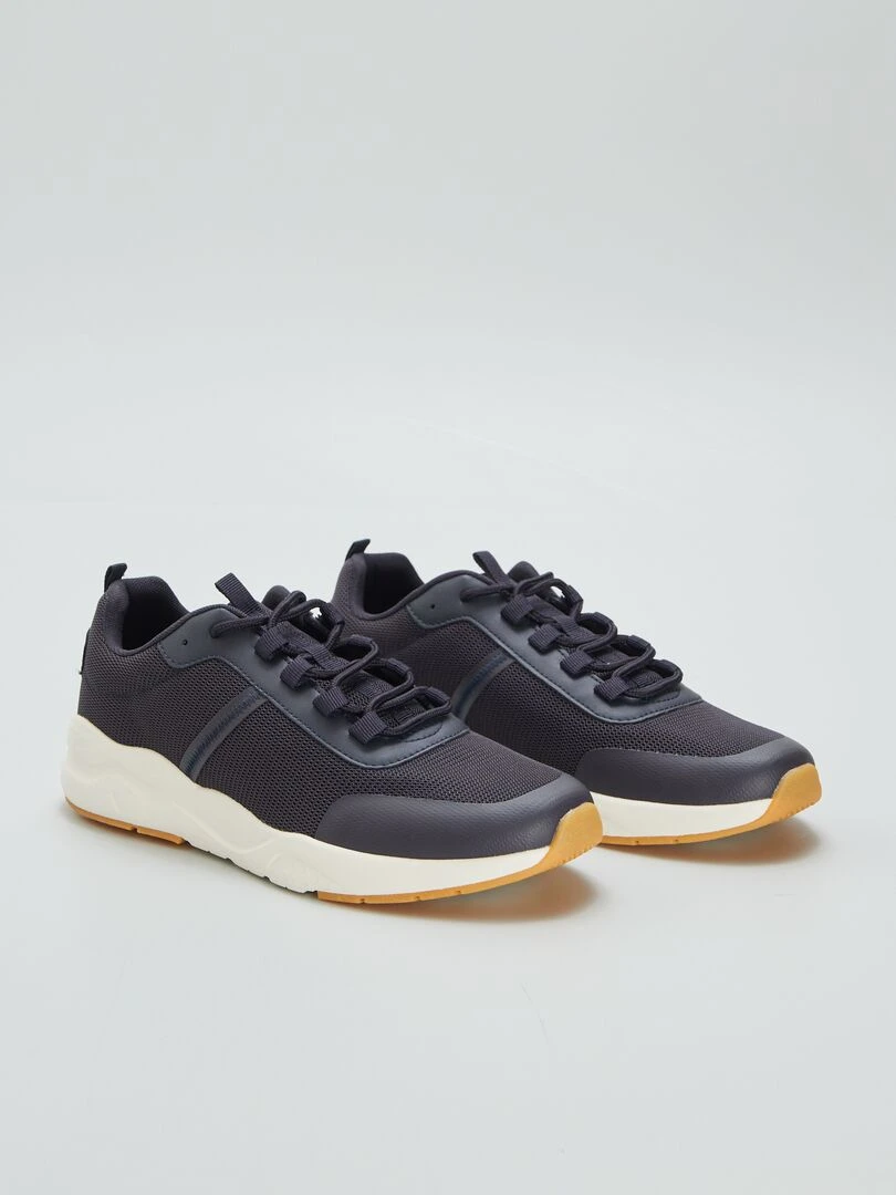 Baskets running avec semelle épaisse Bleu marine