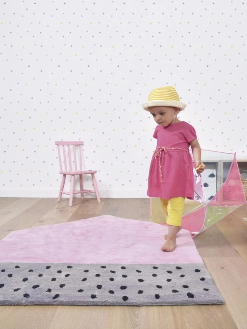 Tapis Coton La Maison par Lilipinso Lilipinso Rose