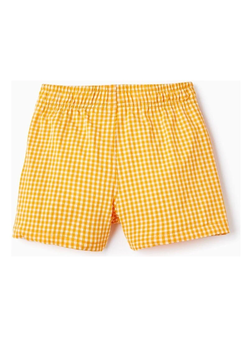 Short de Bain à Carreaux Vichy pour Garçon MATISSE Jaune