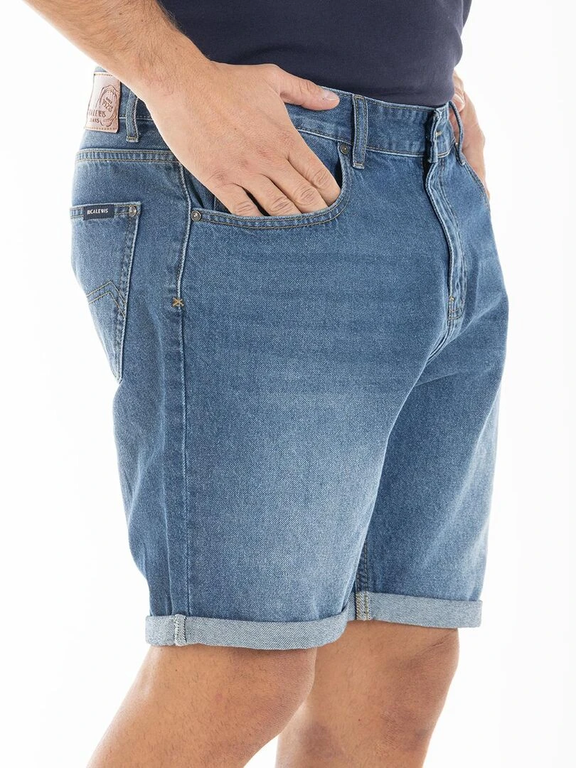 Bermuda coupe relax denim léger brossé AXL 'Rica Lewis'   Bleu