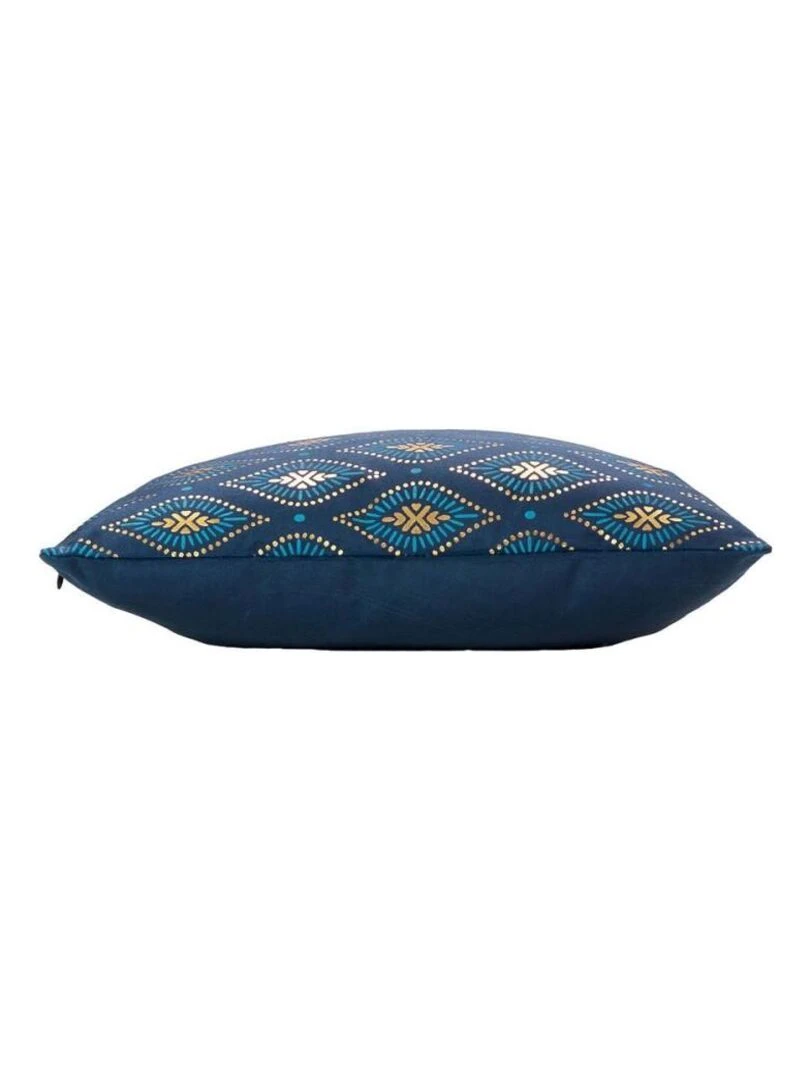 Housse de coussin 40x40 cm velours Sofia   Bleu