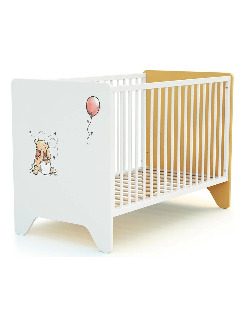 AT4    Lit bébé DISNEY Exploring Winnie en bois   Jaune