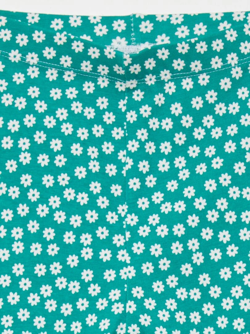 Legging long à motifs Vert