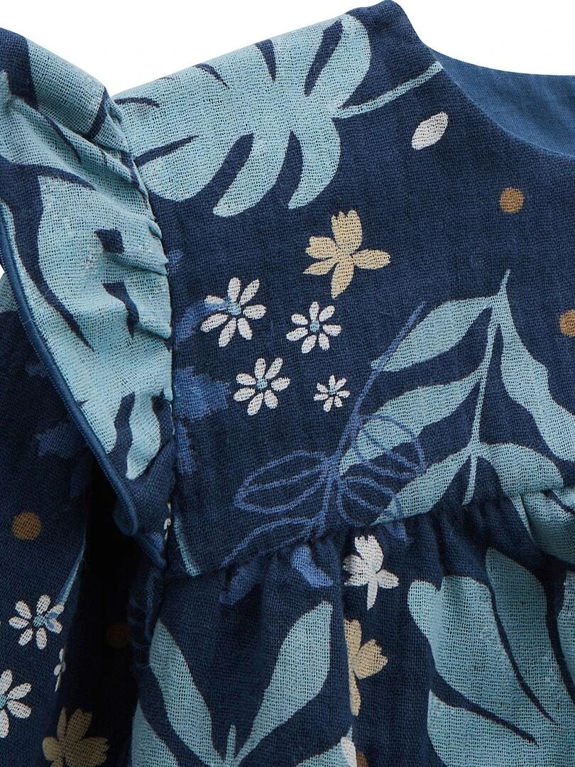 Ensemble bébé blouse et pantalon avec bandeau Holly Night Bleu