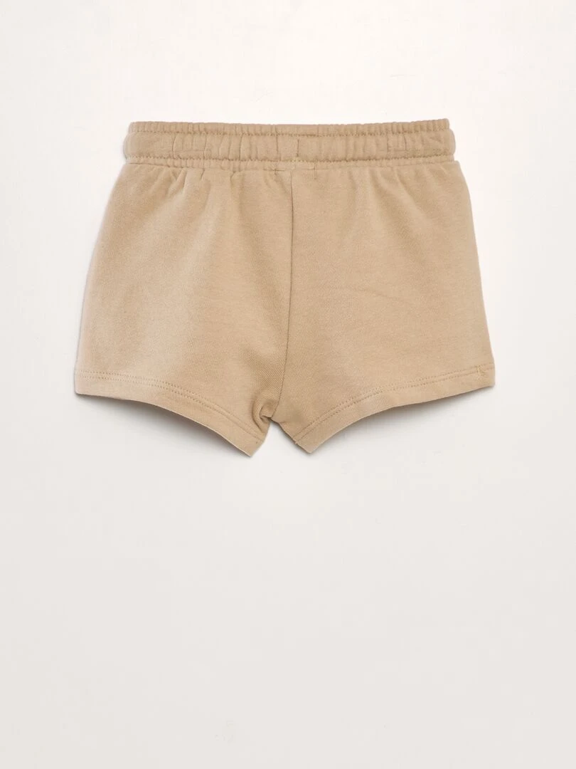 Short en molleton Beige