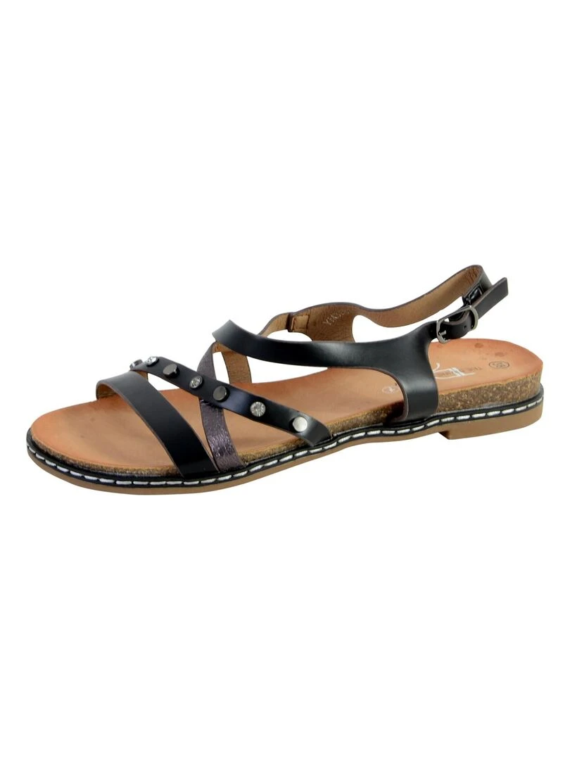 Sandale Femme The Divine Factory YM3681 Noir