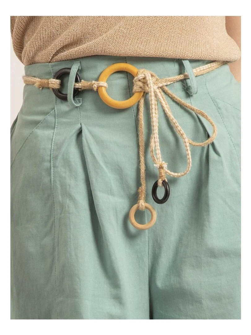 Short effet lin XEDONA   Vert d'eau