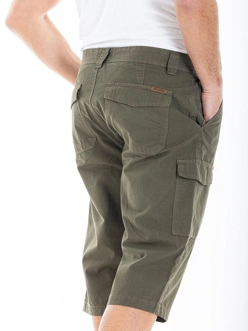 Pantacourt coton coupe carpenter CEDRIC 'Rica Lewis'   Kaki