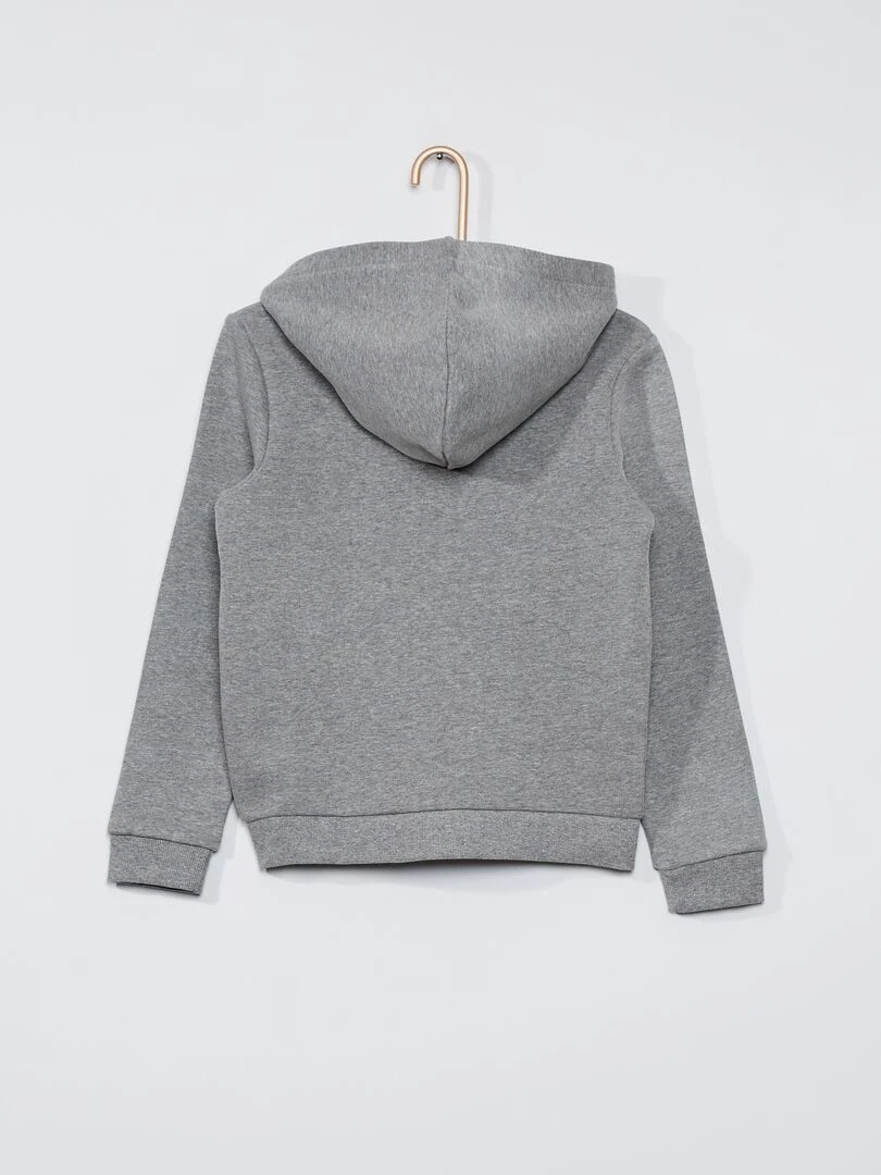 Sweat zippé à capuche   gris
