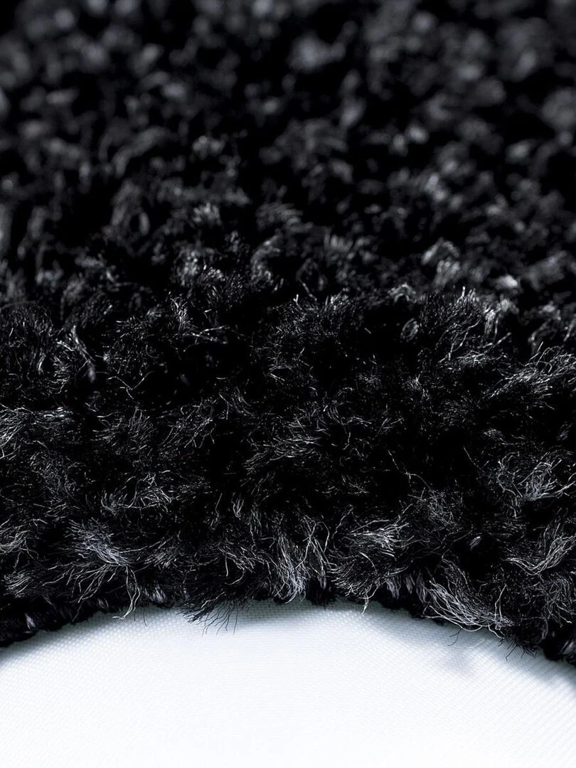 Tapis shaggy BORDURE OEKO TEX®   Noir