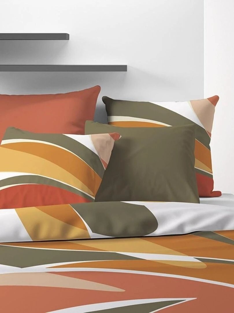 Housse de couette Kentia + taie(s) 100% coton Blanc