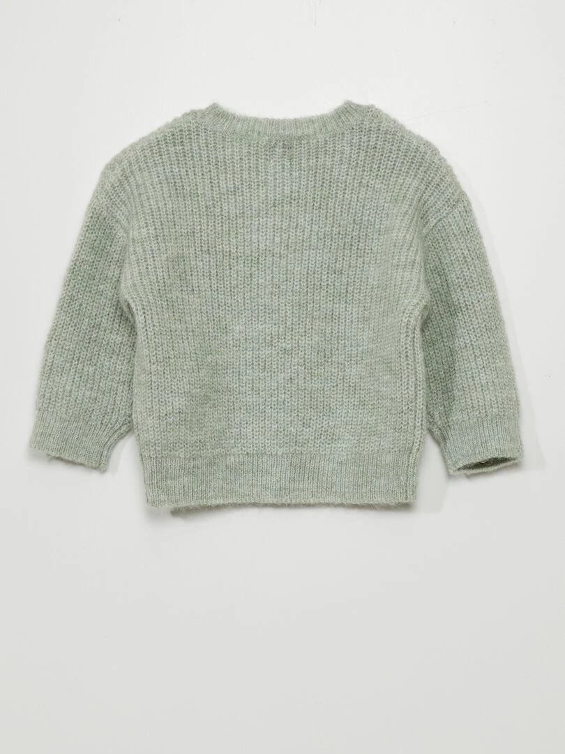Pull en maille fantaisie   Vert