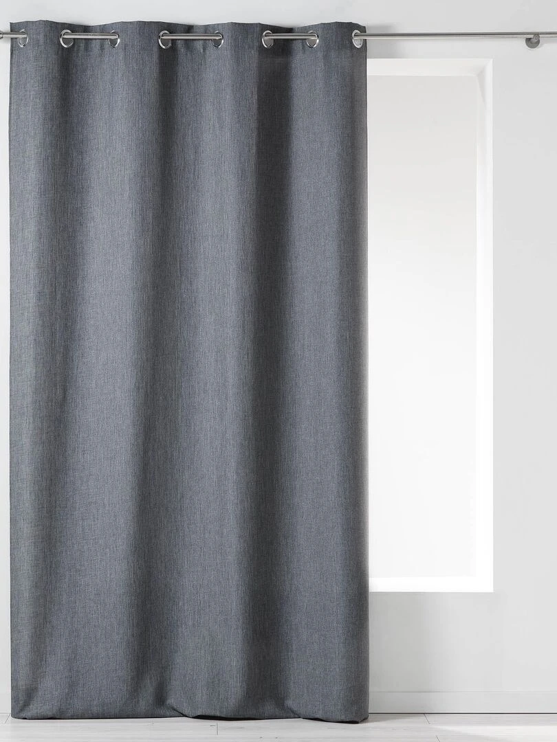 Rideau à oeillets Collection Chambray Newtons   Rouge