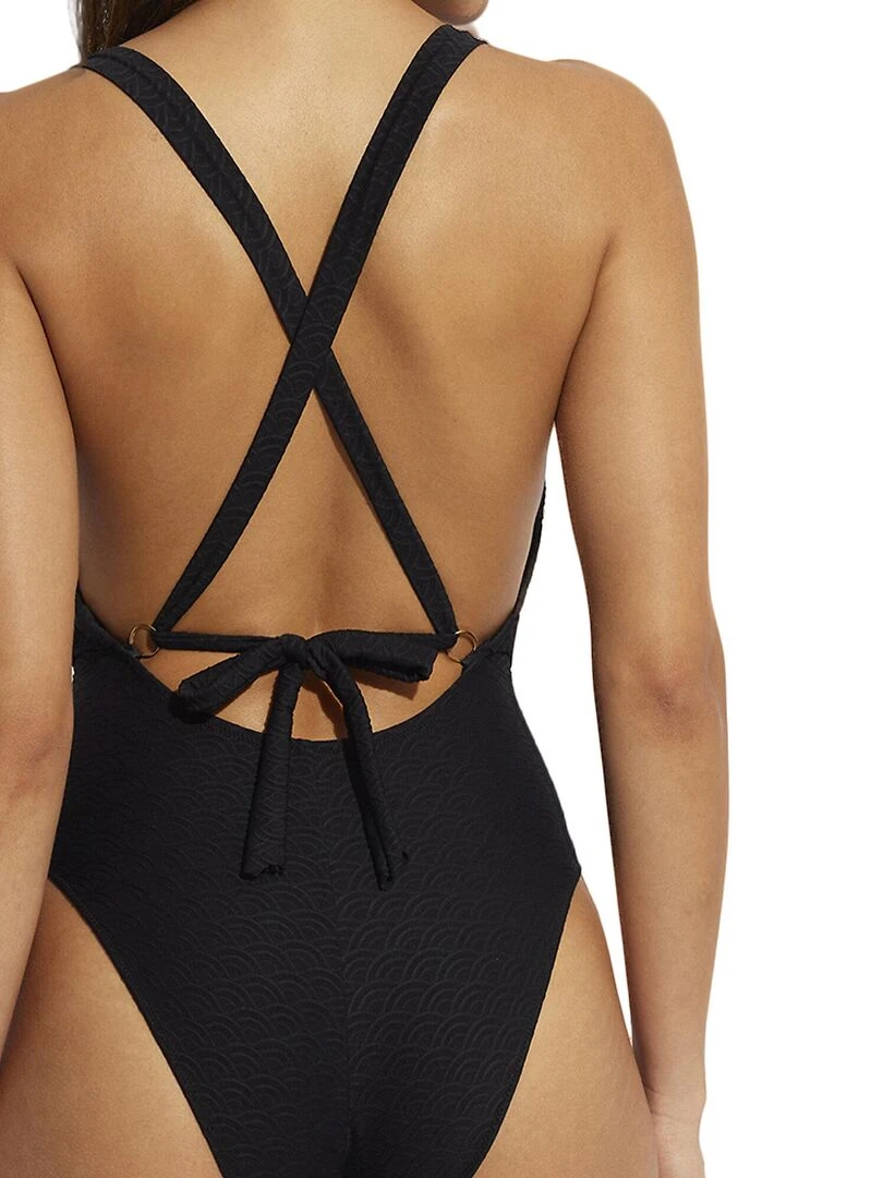 Maillot de bain une pièce triangle préformé Sicilia   Noir