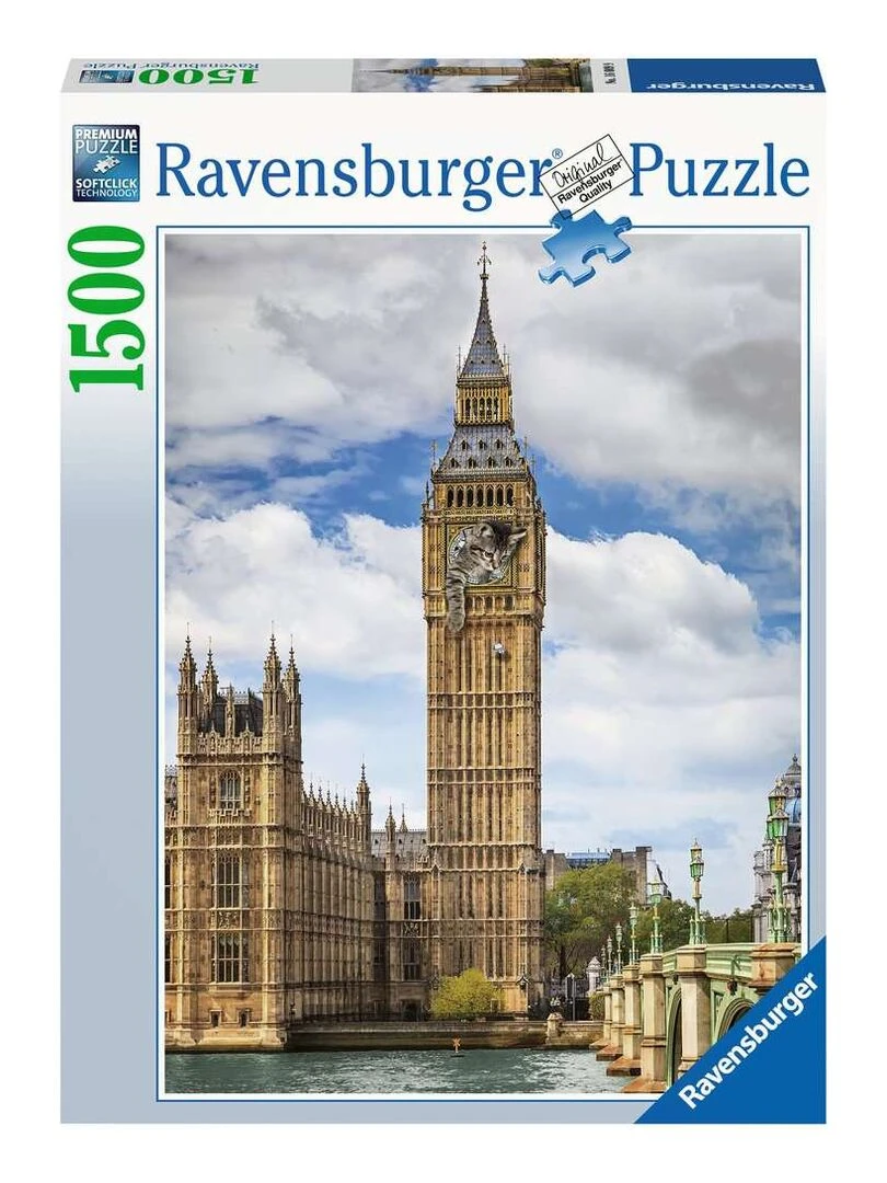 Puzzle 1500 P Drôle De Chat Sur Big Ben N/A