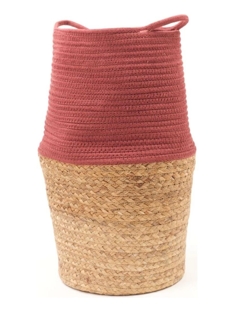 Panier long tressé 'LA FACTORY' 'TODAY' Rouge brique