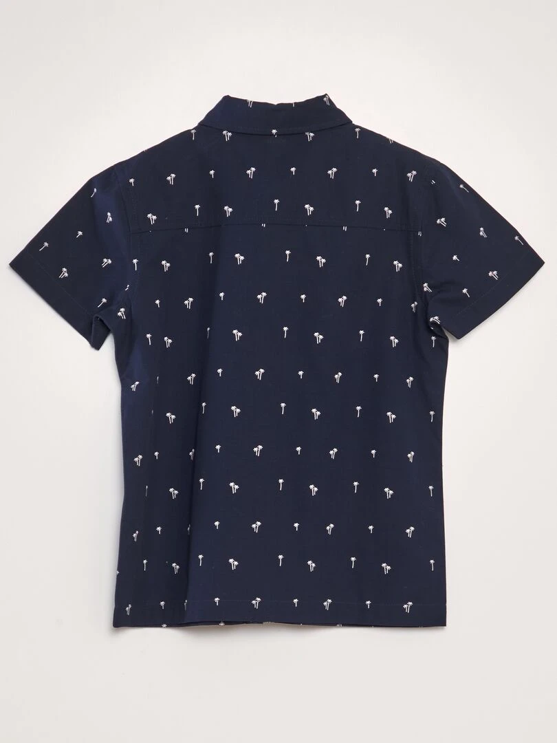 Chemise à manches courtes   Bleu marine