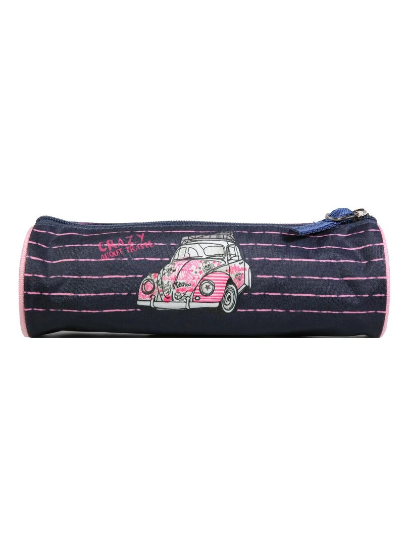 BAGTROTTER Trousse scolaire ronde Offshore Bleu Voiture   Bleu