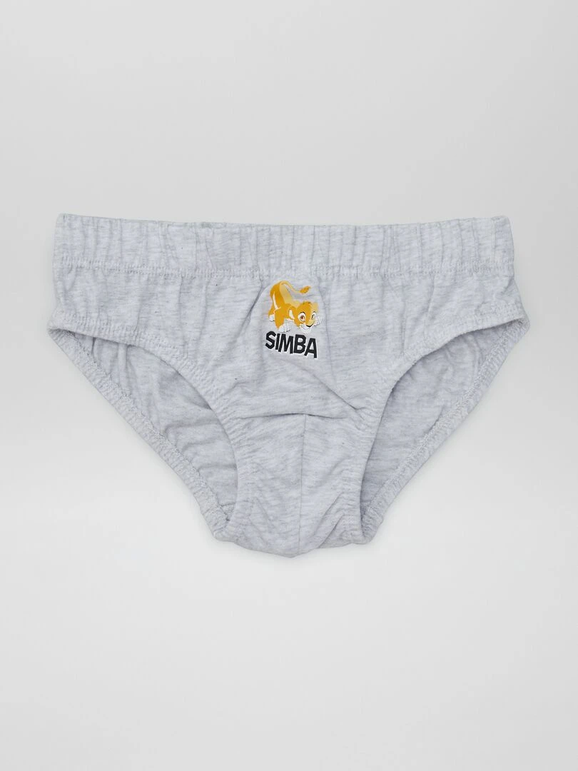 Lot 5 slips 'Le Roi Lion'   Vert/gris