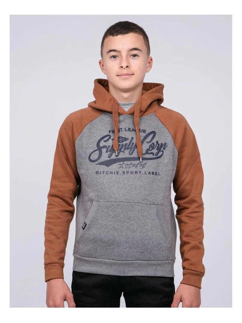 Sweat capuche WANDERLUST J Marron