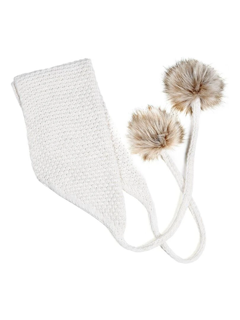 Ensemble Echarpe Bonnet Layra   Made in UE   Blanc