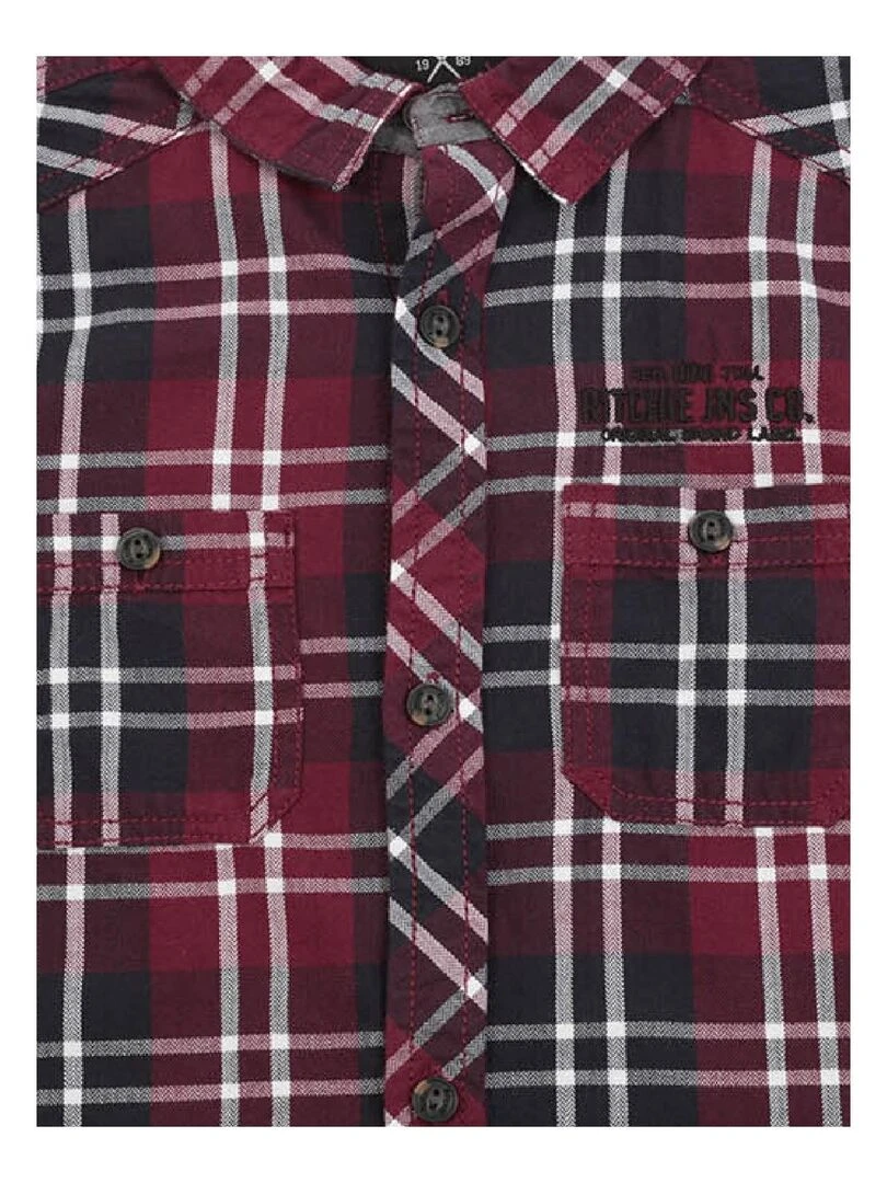 CHEMISE TIBET BOY Rouge