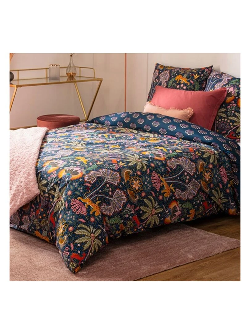 Housse de couette 240x220 Sonador + 2 taies 100% coton 57 fils   Bleu