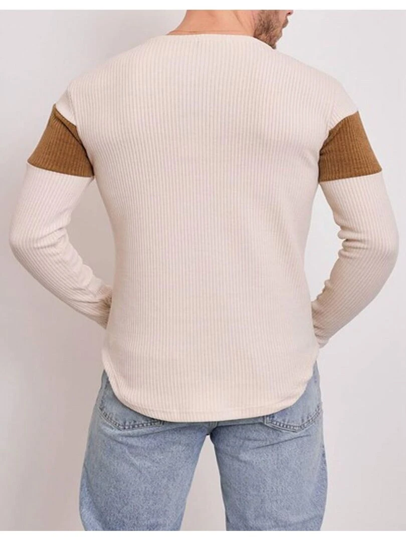 Pull manches longues Kebello   Beige