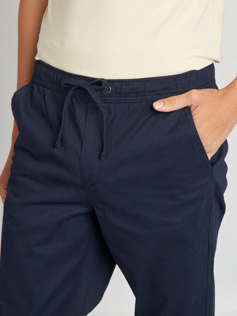 Pantalon esprit 'jogger'   bleu marine