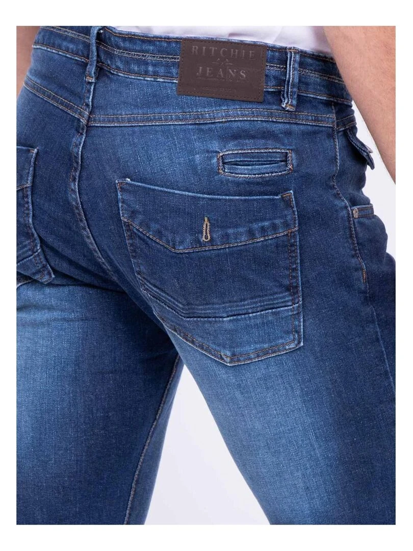 Jean coupe ajustée SOLVAP   Bleu foncé