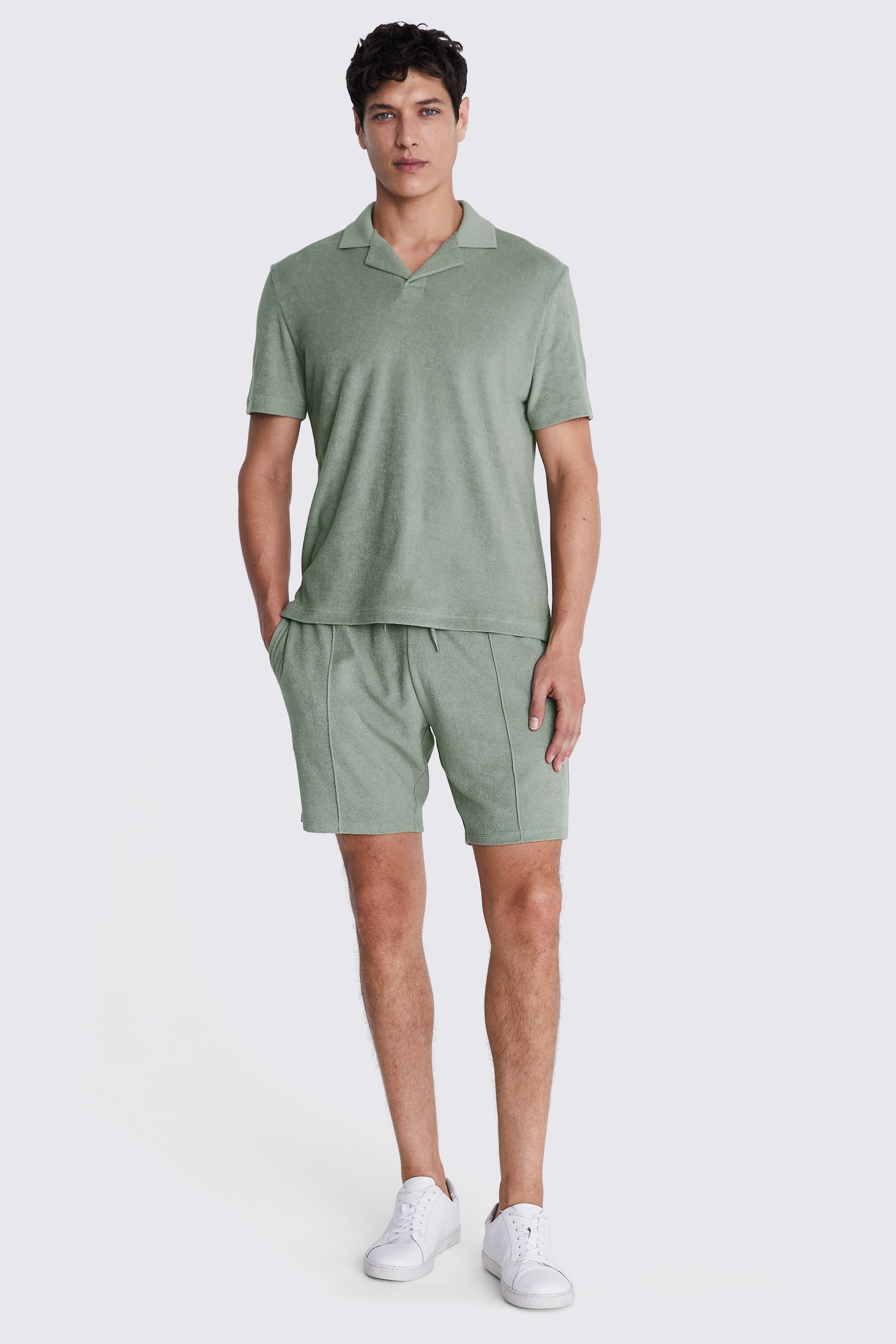 Sage Terry Towelling Shorts   Buy Online at Moss