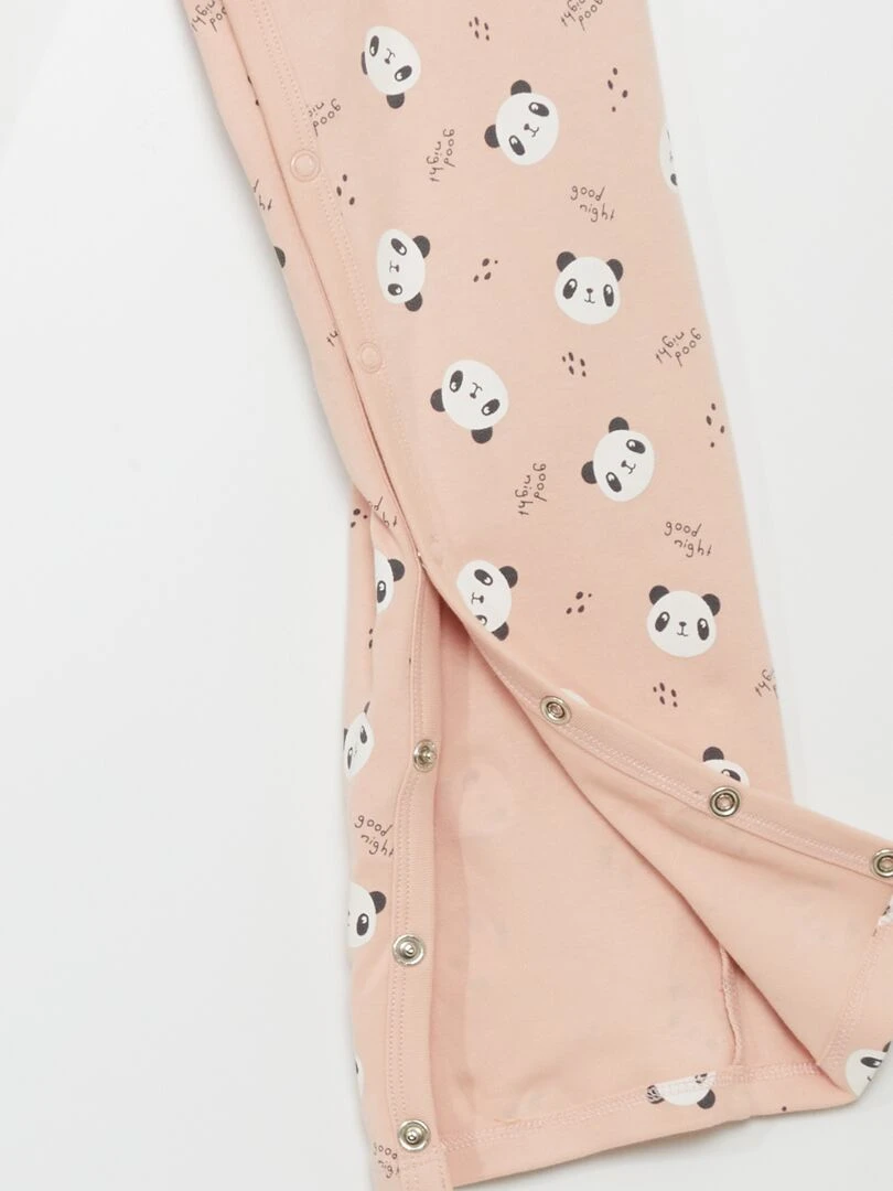 Pantalon avec ouverture à pressions   So Easy   Rose