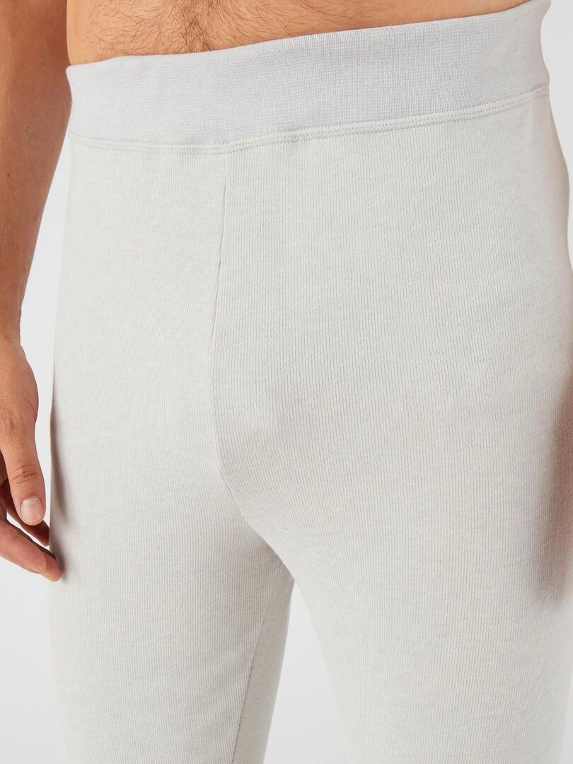 Caleçon long homme molleton gratté Thermolactyl Sensitive   Damart   Gris chiné