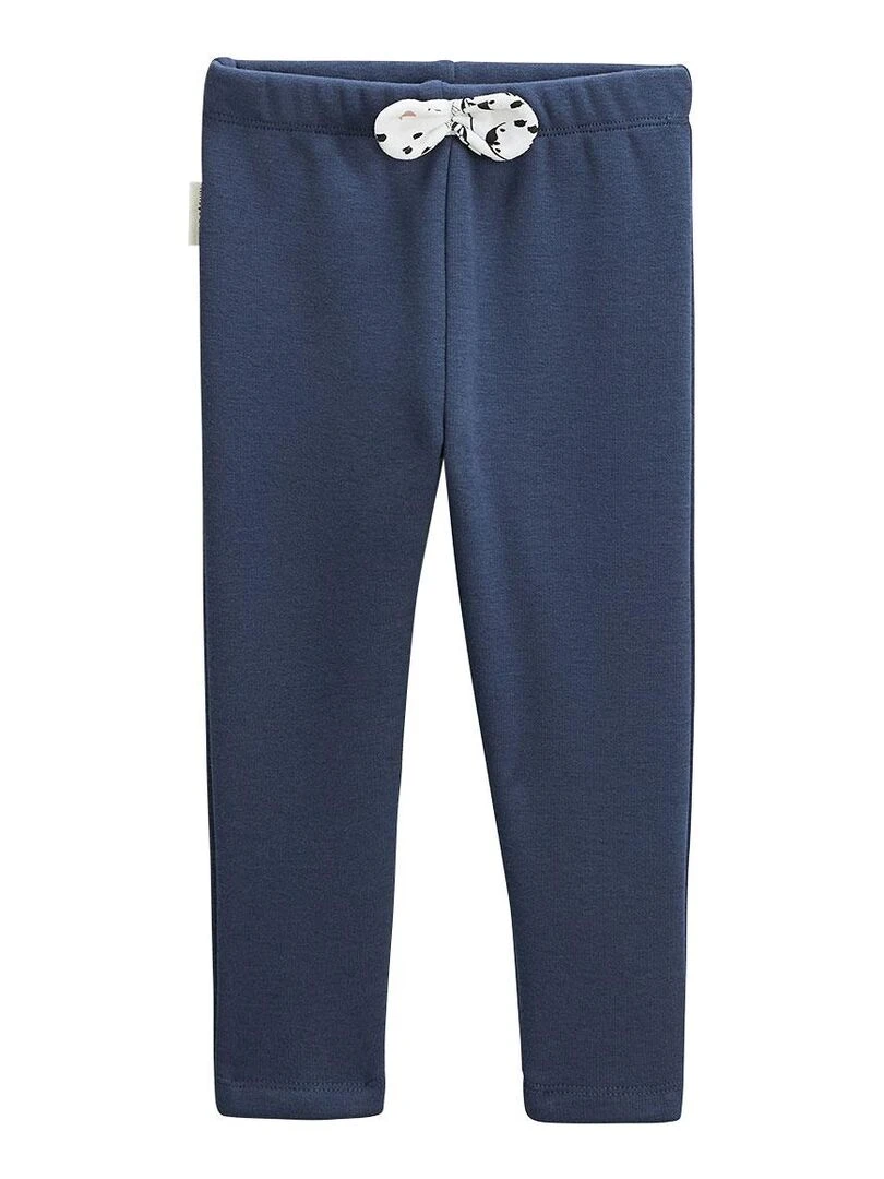 Legging bébé en molleton Bisou Magique Bleu