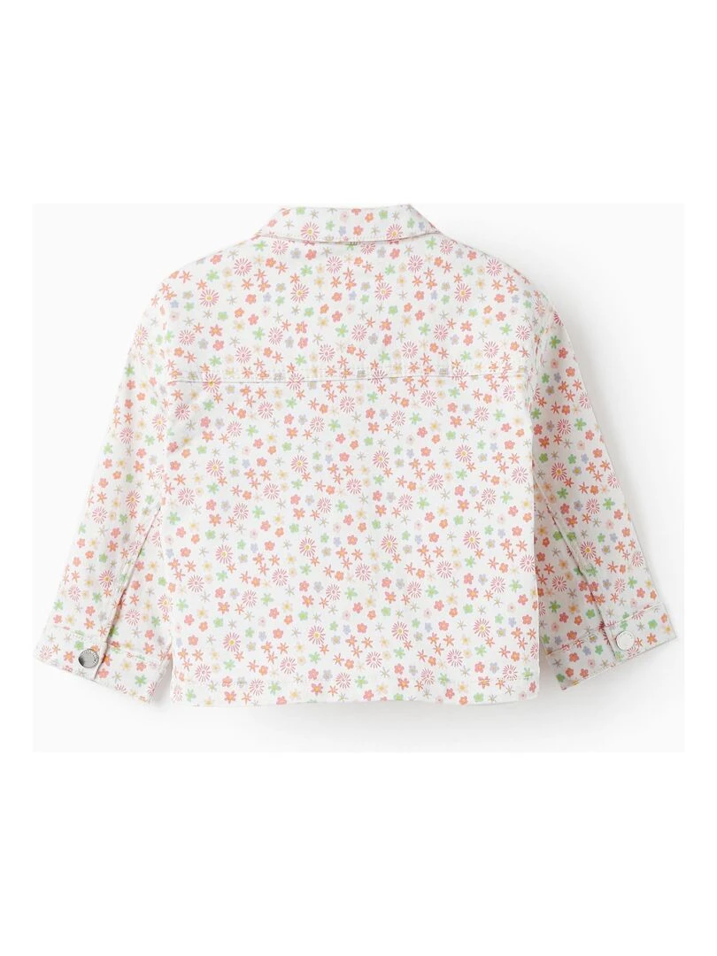 Manteau en sergé à motif floral pour bébé fille THE WAVE TRIBE Blanc