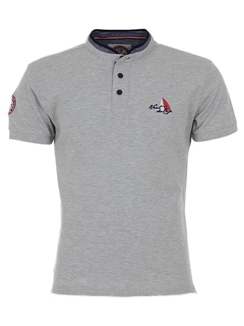 Polo manches courtes homme CANAVERAL VENT DU CAP Gris