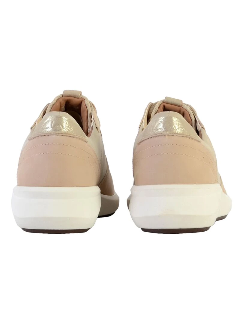 Basket cuir Clarks Un Rio Sprint   Beige