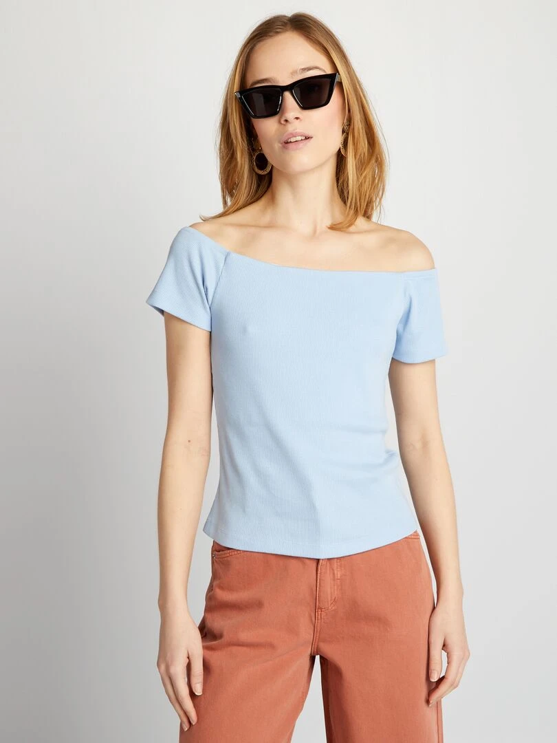 Jean large délavé   Rose