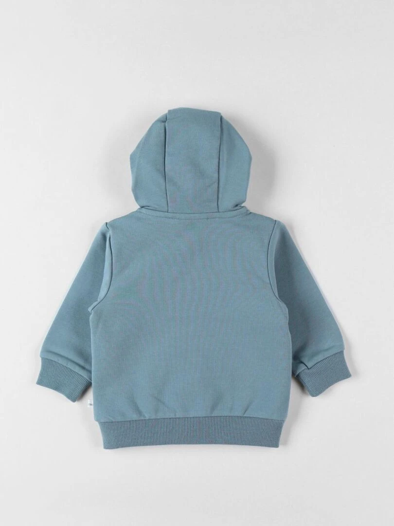Veste sweat à capuche sauge Noukie's Bleu