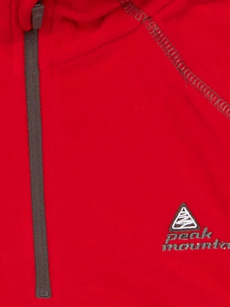 Sweat polaire garçon ECAFINE Rouge