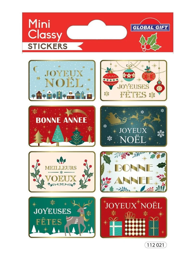 Stickers Étiquettes de Noël N/A