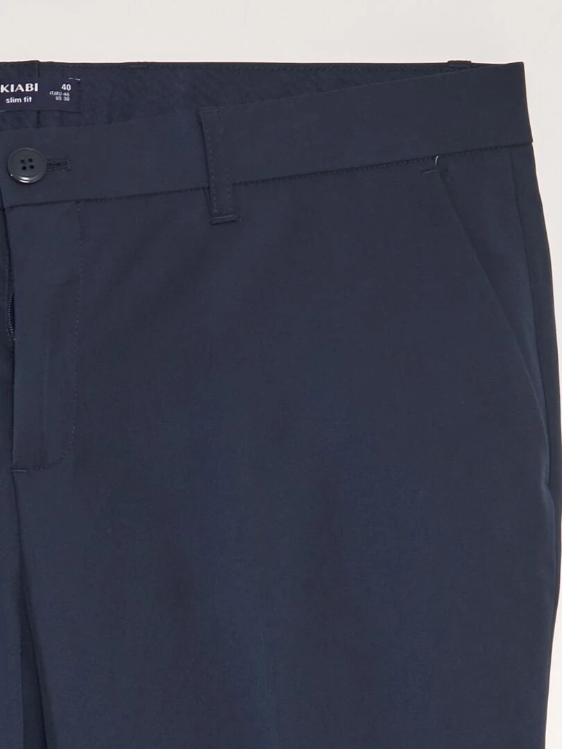 Pantalon de costume slim   bleu marine