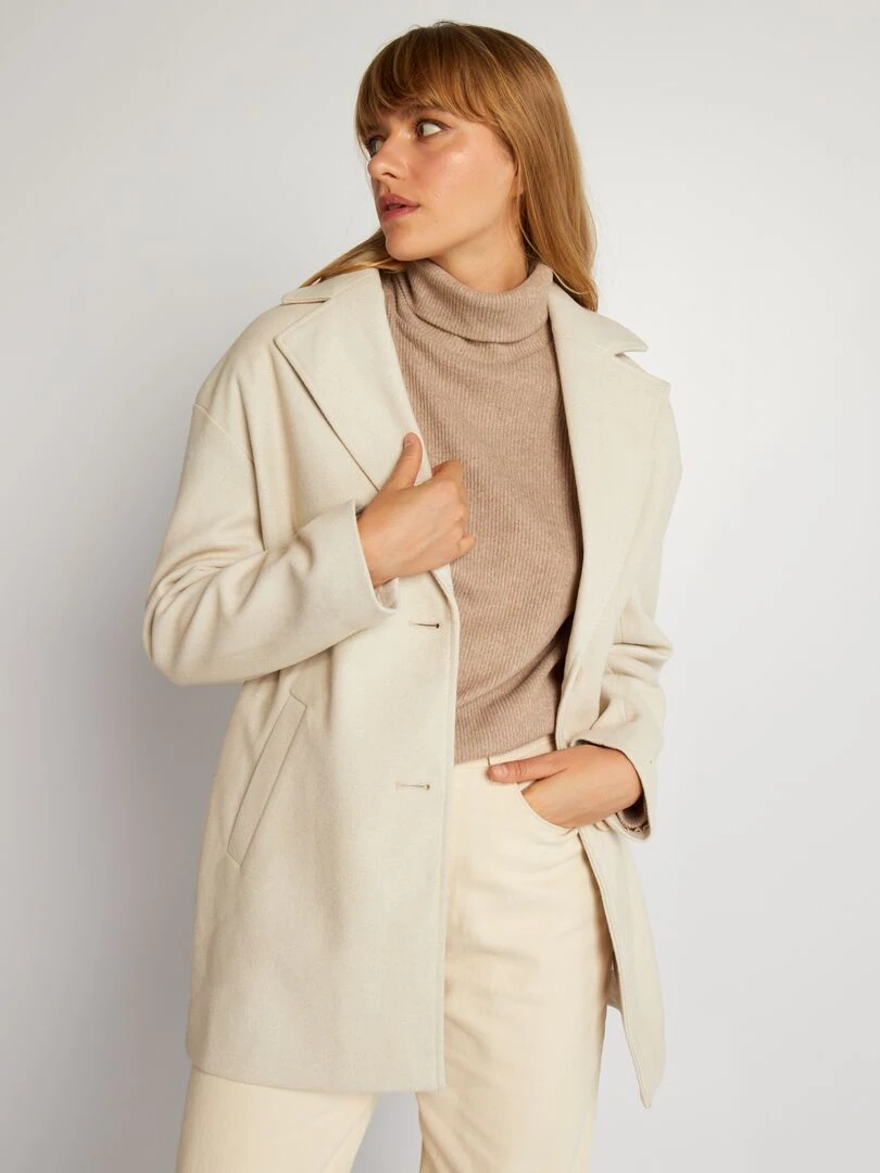 Manteau mi long   Beige