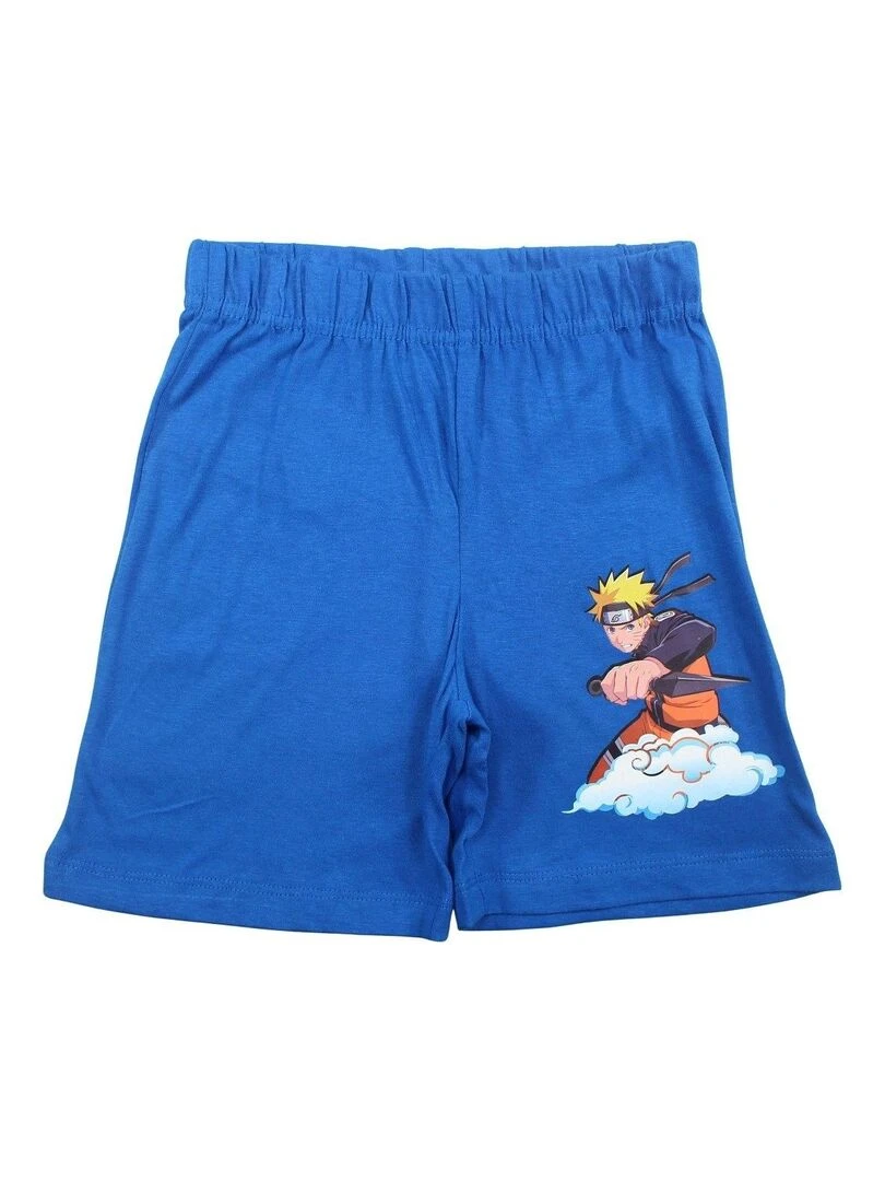 Naruto   Ensemble ​​T shirt short garçon Imprimé Naruto   Bleu